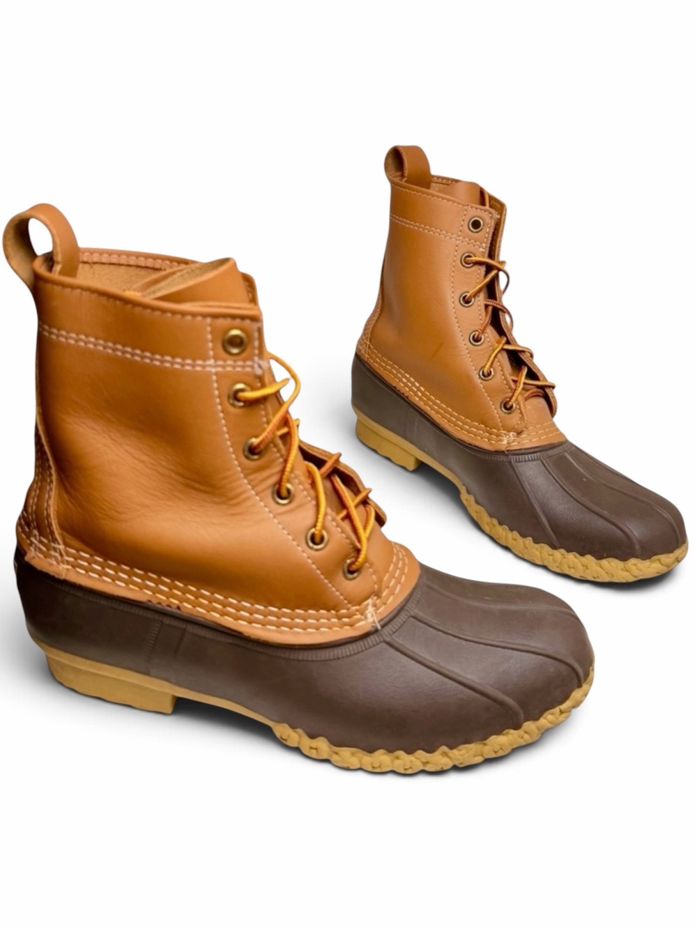 L.L.Bean Bean Boots Womens 8 M 8 Inch Leather Duck Boots Made in USA